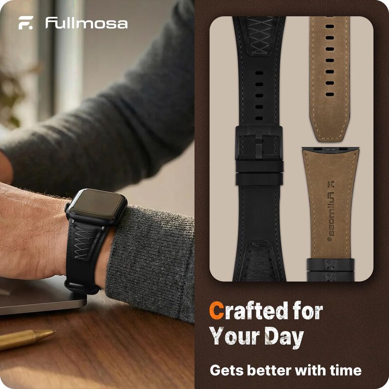 Correa de cuero Fullmosa para Apple Watch Ultra... image number null