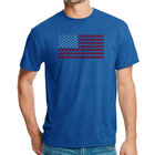 Camiseta Mezcla Premium Word Art Para Hombre - Bandera de USA - Azul Rey