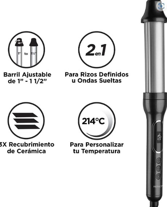 Tenaza Rizadora Revlon Rvir1183 Ceramica 1 A 1/... image number null