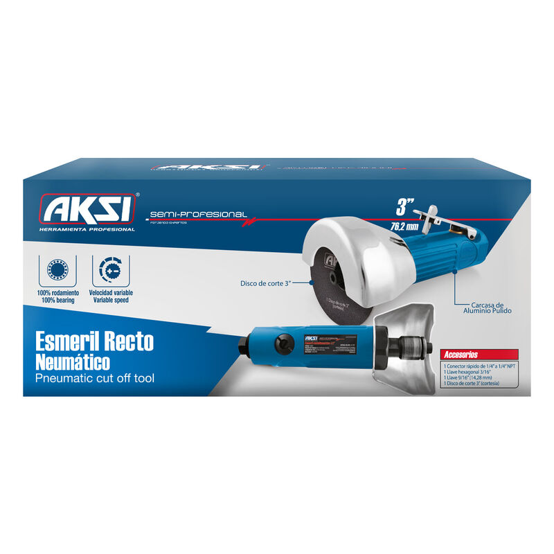Esmeril Recto Aksi Neumatico de 3 pulg Semi Pro... image number null