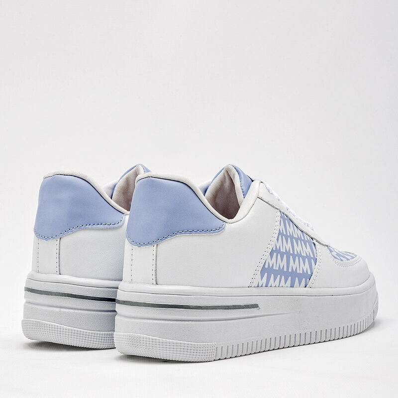 Moramora Tenis urbano para mujer blanco azul image number null