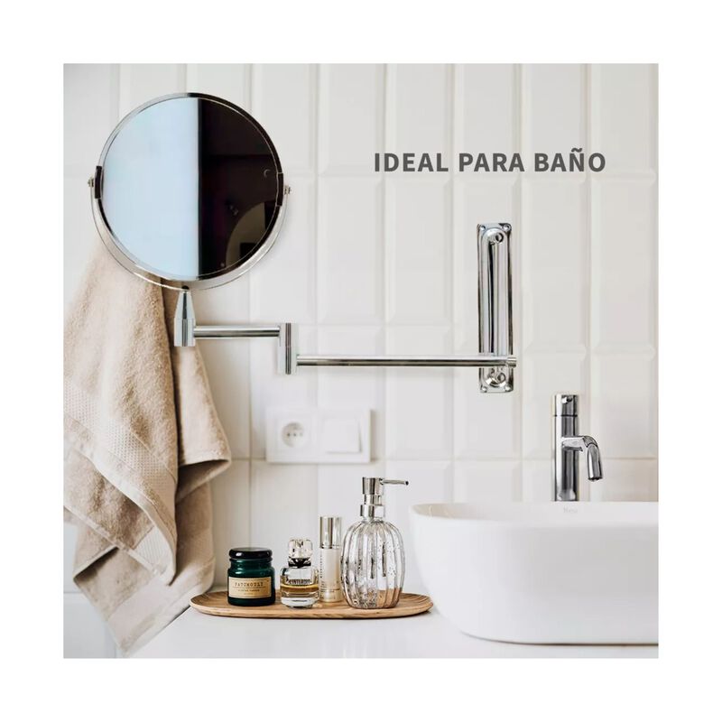 Espejo Empotrable Abatible Con Aumento Namaro D... image number null