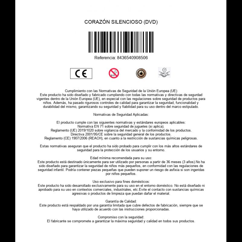 Coraz&oacute;n Silencioso [DVD] (2014) Stille hjerte image number null
