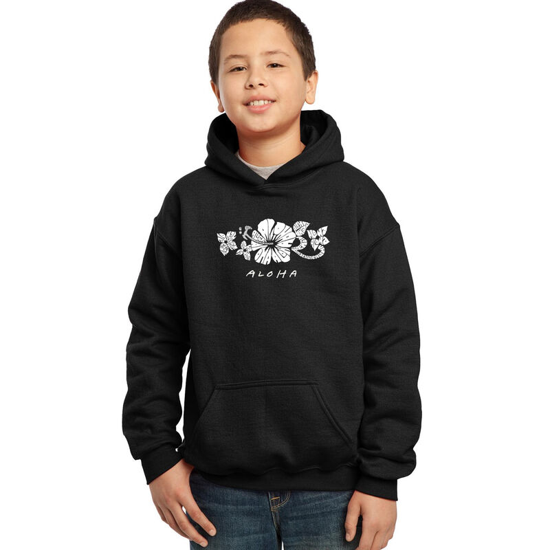 Sudadera Con Capucha Word Art Para Ni&ntilde;o - ALOHA... image number null