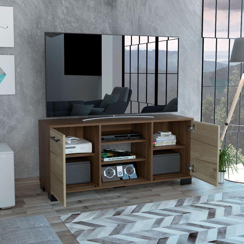 Mesa Para Tv Marsel Casta&ntilde;o Y Caf&eacute; Claro Virtua... image number null