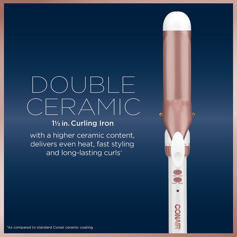 Curling Iron Conair, Doble Barril De Cer&aacute;mica D... image number null
