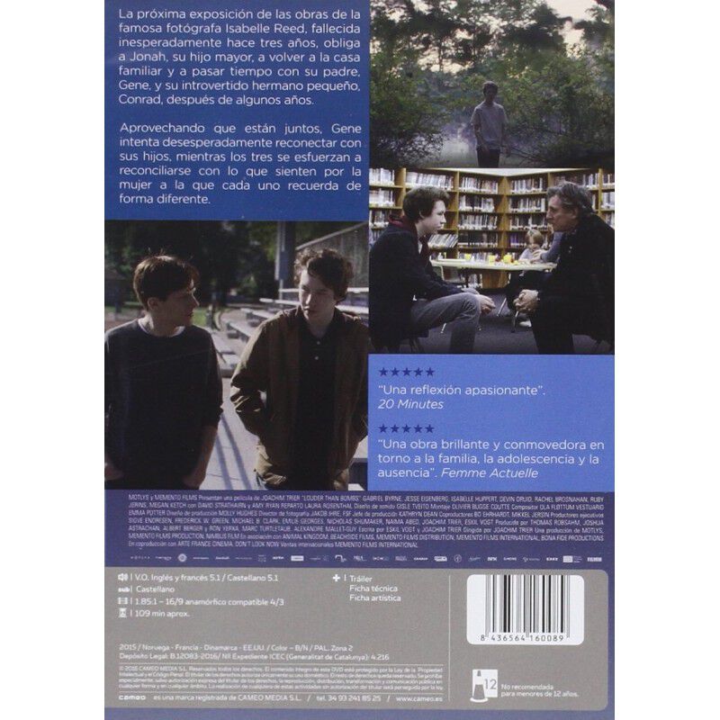 El amor es m&aacute;s fuerte que las bombas [DVD] image number null