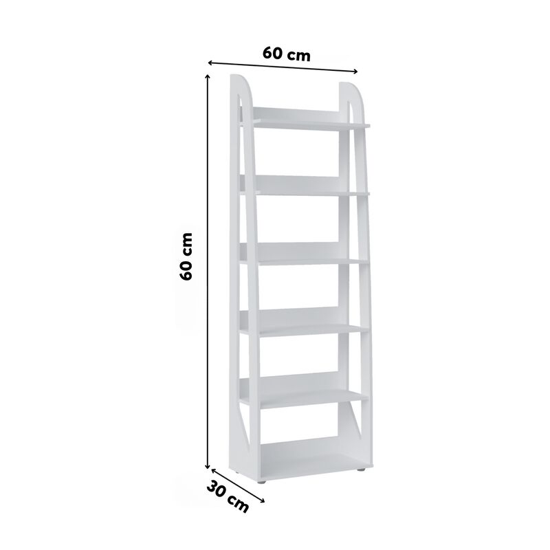 Librero Bertolini Floripa Blanco image number null