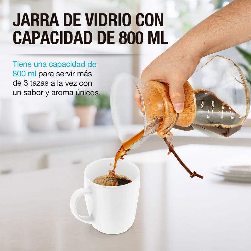 Cafetera Individual Chemex Grande 800 ml Caf&eacute; M... image number null