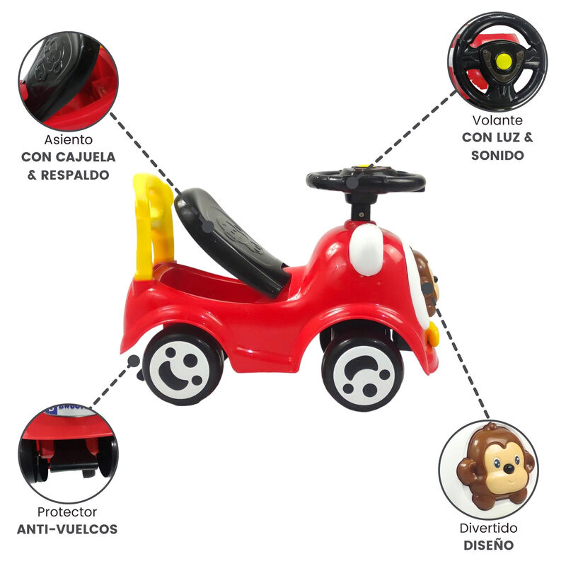 Correpasillos Carro Montable Infantil Con Sonid... image number null