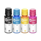 Tintas impresora HP 4 PACK = 3 color (GT52) y 1 negra (GT53)