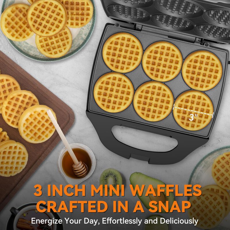 Wafflera Multi Mini 6 Waffles De 8 Cm Baker's F... image number null