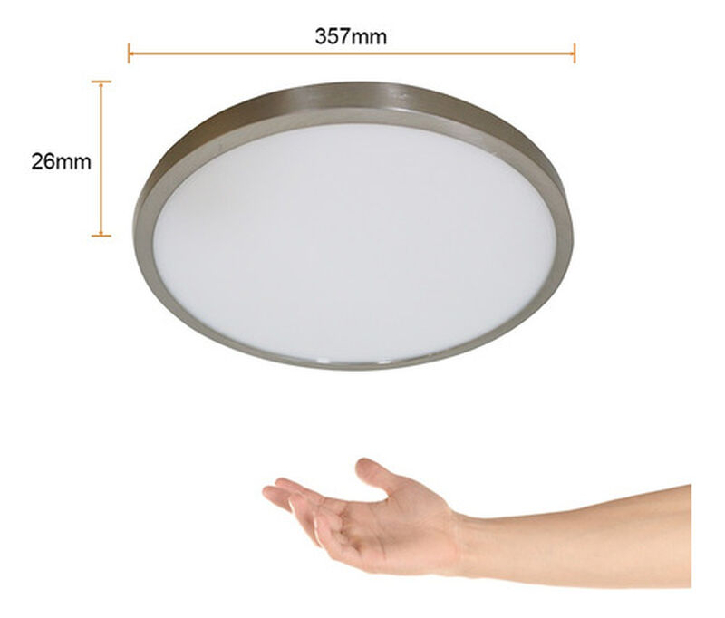 L&aacute;mpara Plaf&oacute;n Led Techo 21w Luz Ajustable Tecn... image number null