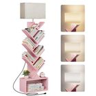 Estanter&iacute;a Evermagin 38 cm Rosa De 6 Niveles Con Luz