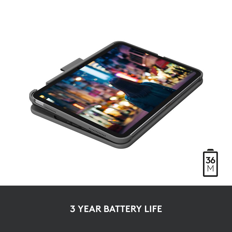 Funda Con Teclado Logitech Slim Folio Para Ipad... image number null