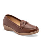 Gilardi Zapato de horma c&oacute;moda para mujer camel