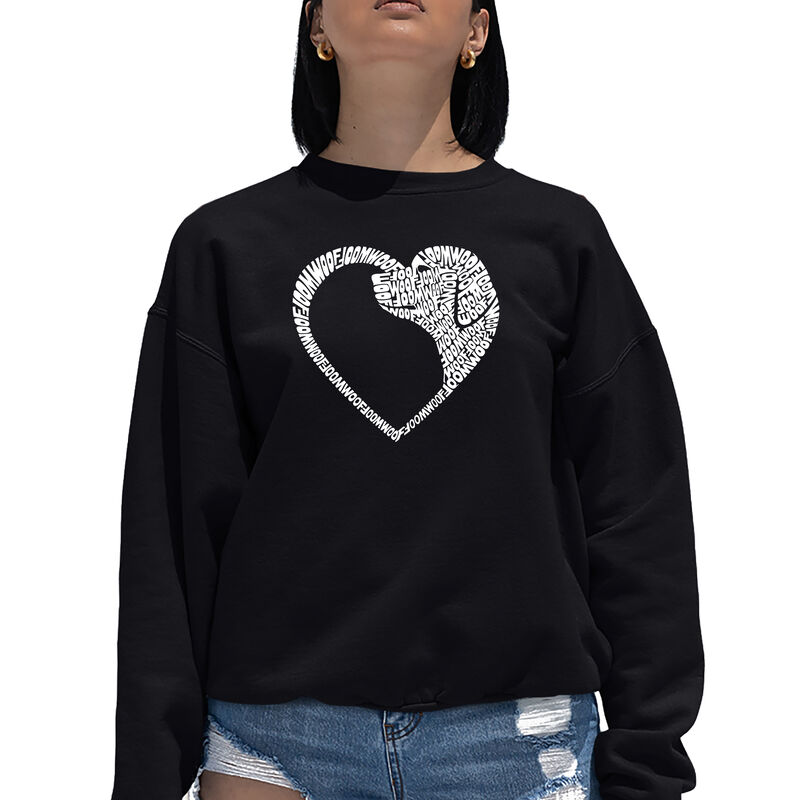 Sudadera De Cuello Redondo Word Art Para Mujer ... image number null
