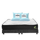 Colch&oacute;n King Size Enzo + Box + 2 Almohadas Trinity