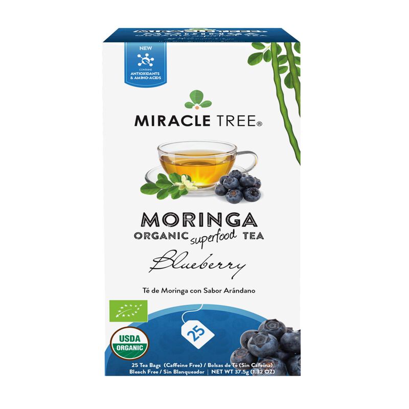 T&eacute; Miracle Tree Moringa Sabor Ar&aacute;ndano Azul 25 ... image number null