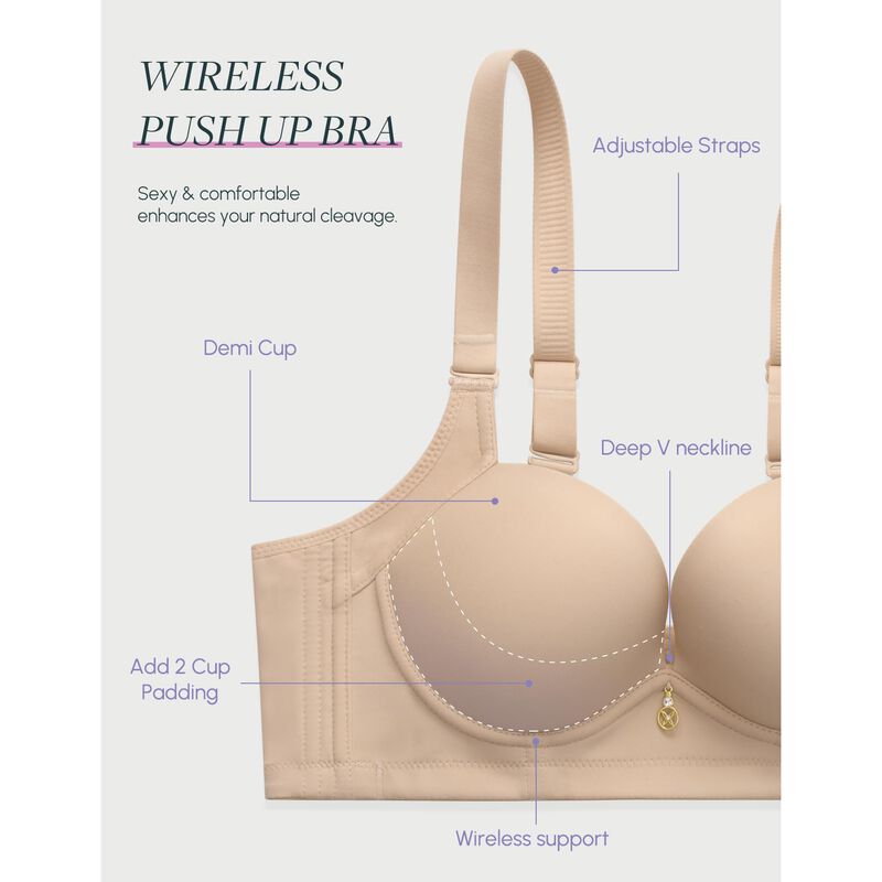 Sujetador Push-up Fallsweet 2 Tallas Con Rellen... image number null