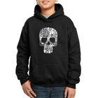 Sudadera Con Capucha Word Art Para Ni&ntilde;o - Calavera Rock & Roll - Negro