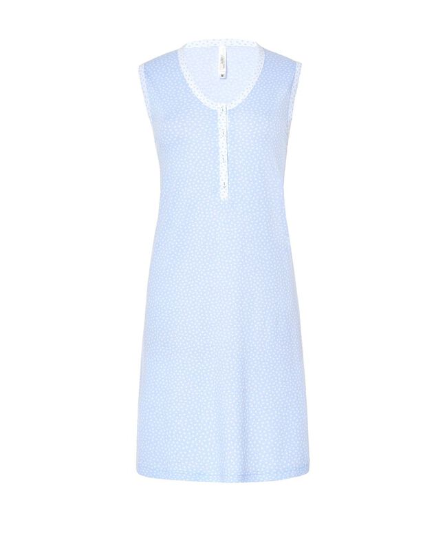 Camis&oacute;n Corto con Estampado de Corazones Celest... image number null