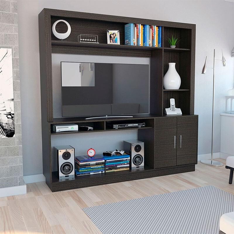 Mesa Para Tv Romeo Wengue con Espacio Para Tele... image number null