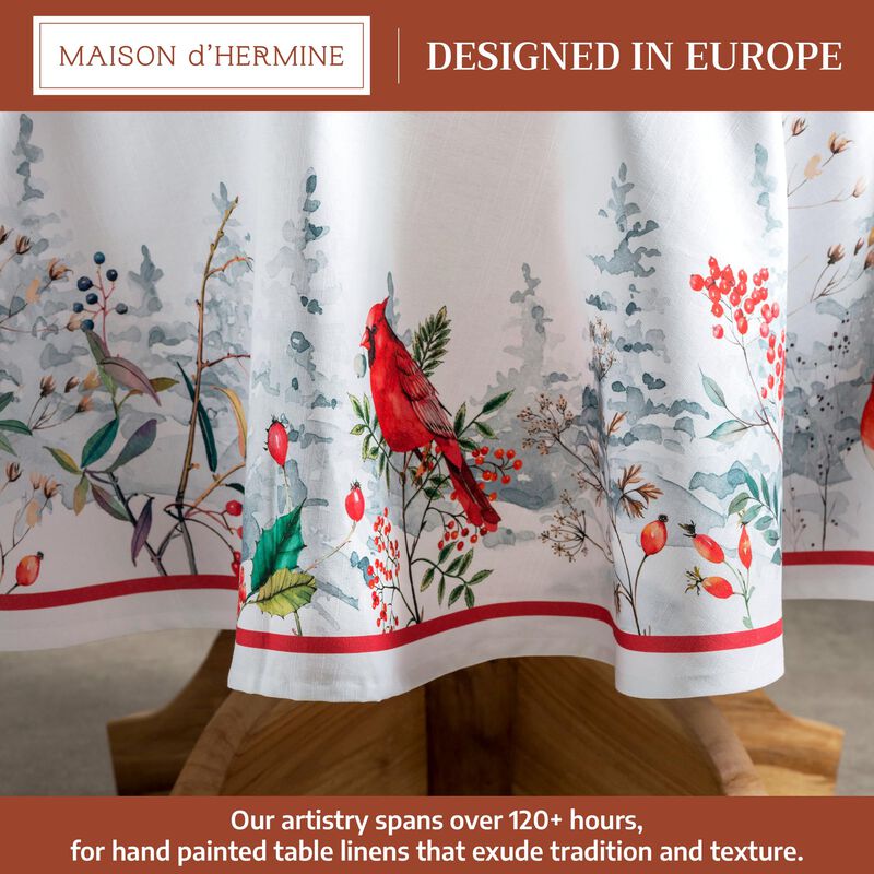 Mantel redondo Maison d'Hermine 160 cm 100% alg... image number null