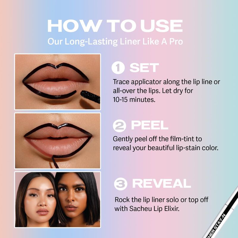 Delineador De Labios Sacheu Stay-n Peel Off Tat... image number null