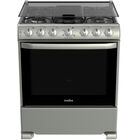 Estufa Mabe Em7657Csis0 30" Cubierta Acero Inoxidable C/Capelo