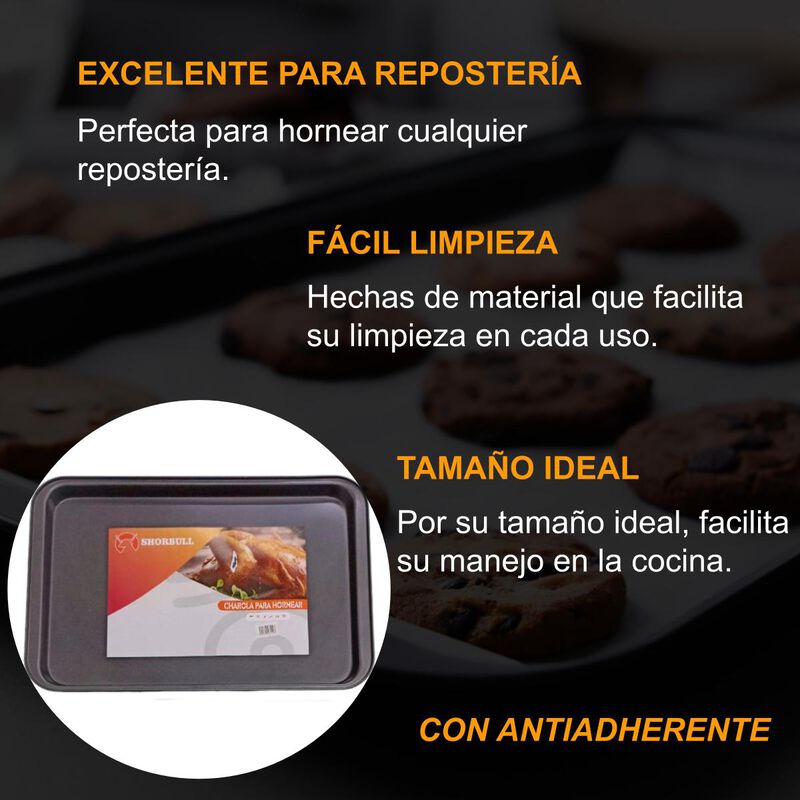 Charola galletera 47.5x25.5 grande Shorbull image number null