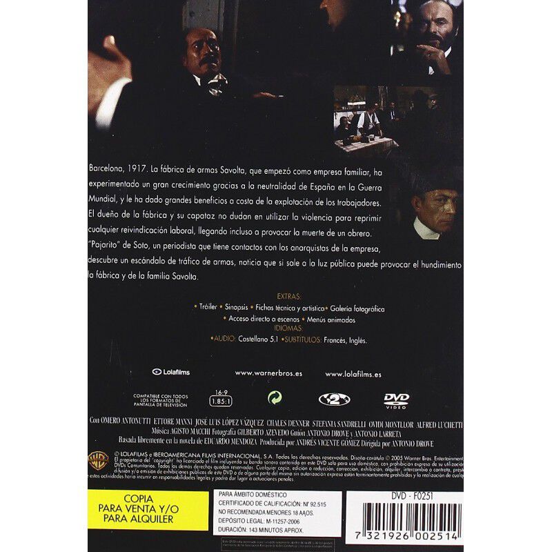 La Verdad sobre el Caso Savolta [DVD] (1979) image number null