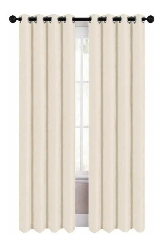 Cortina Beige Blackout Gruesa Ventana 274 X 213... image number null