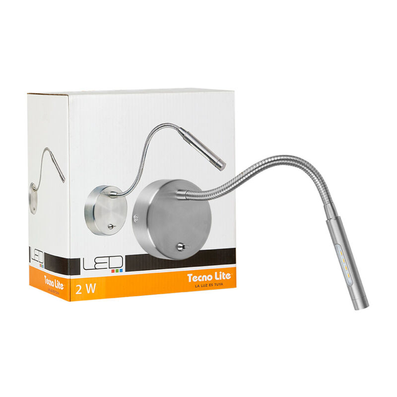 Lampara Para Lectura Satinado 2w Luz Suave Cáli... image number null