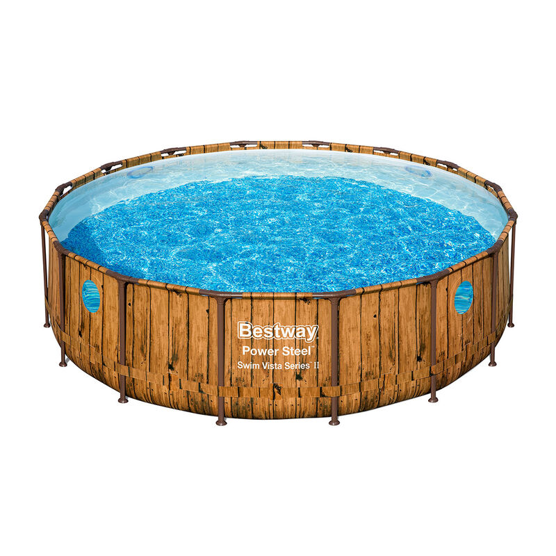 Alberca R&iacute;gida Redonda con Estructura Bomba Fil... image number null