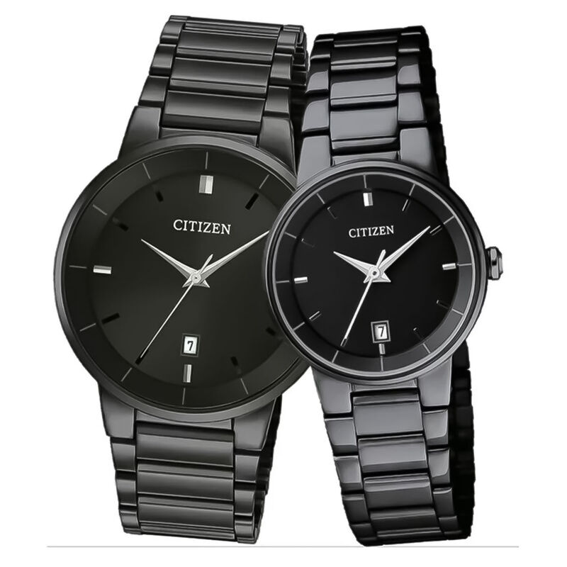 Pareja De Relojes Citizen Grabado 60877/60879 N... image number null