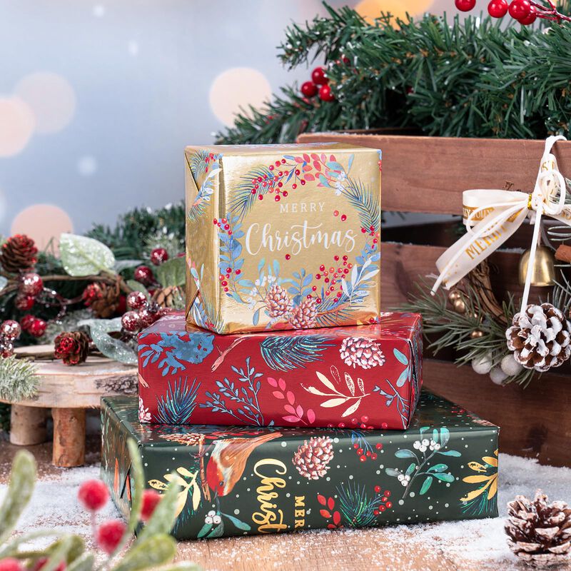 Rollo De Papel De Regalo Navide&ntilde;o Wrapaholic 3 ... image number null