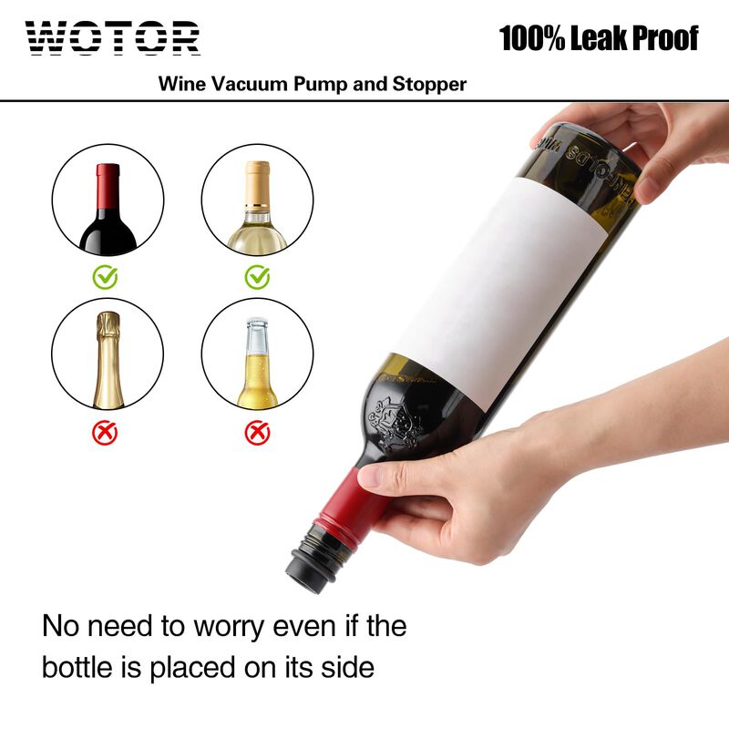 Bomba de Vac&iacute;o para Vino WOTOR con 20 Tapones image number null