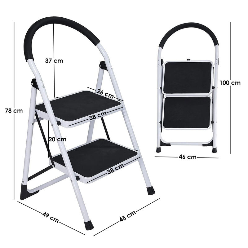 Escalera plegable 2 peldaños Aquila 150 Kg Anti... image number null