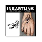 Tatuaje Temporal Inkartlink Escorpi&oacute;n - 2 L&aacute;minas