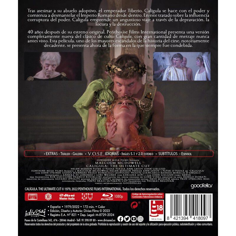 Cal&iacute;gula: The Ultimate Cut (VOSE) [Blu-ray] (19... image number null