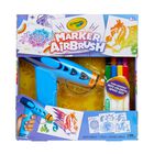 Kit De Pintura En Aerosol Crayola Marker Con Aer&oacute;grafo Con 8 Rotuladores Lavables