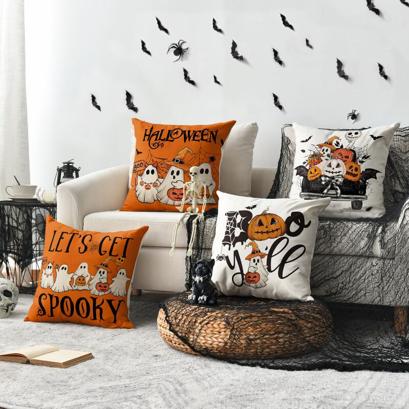 Fundas De Coj&iacute;n Avoin Colorlife Halloween Ghost... image number null