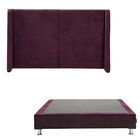 Cabecera Individual Dicasa Milan Con Box Morado
