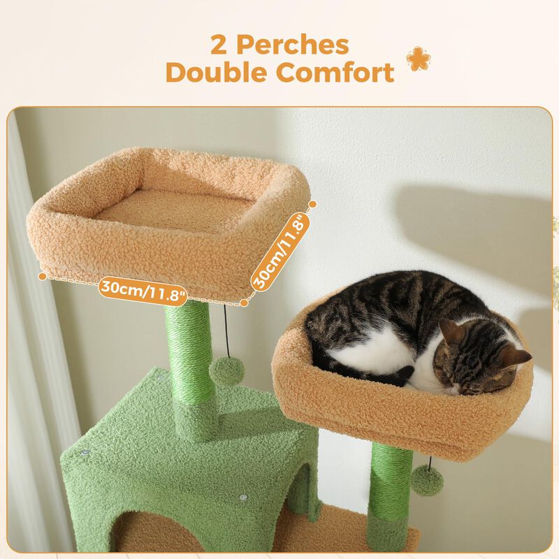 &Aacute;rbol Para Gatos Pawz Road 183 cm Con Hamaca Y ... image number null