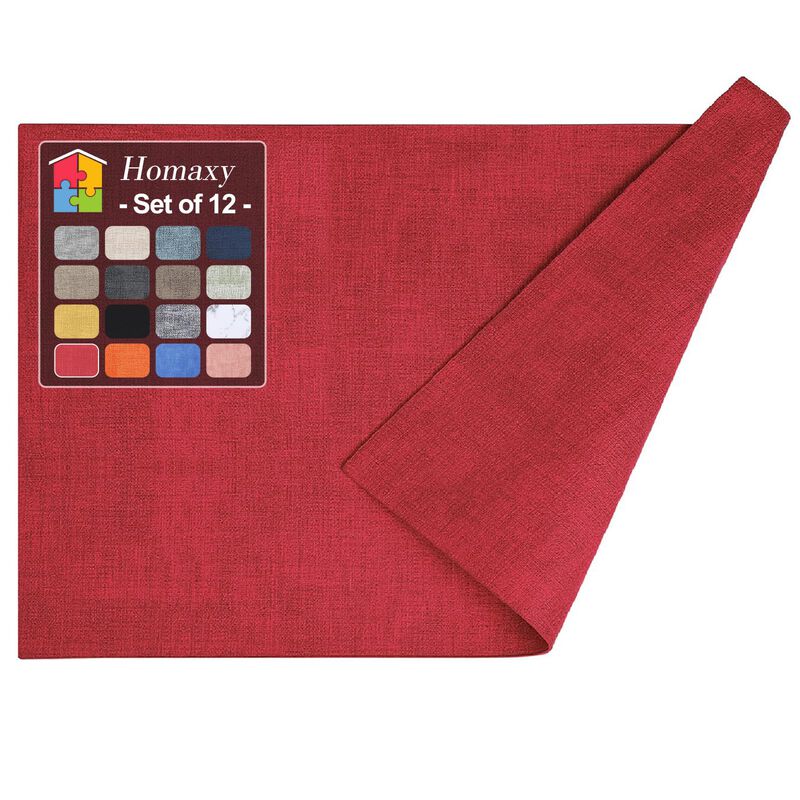 Mantel Individual Homaxy 43 &times; 30 cm Rojo, Juego... image number null