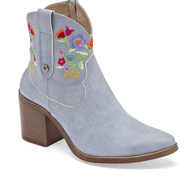 Mora Tierra bot&iacute;n tac&oacute;n para mujer  azul multic... image number null