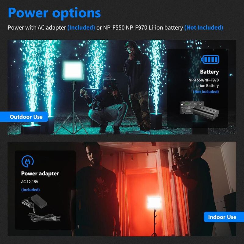 660 Pro Rgb Paquete De 2 Luces Led Rgb 660 Pro ... image number null