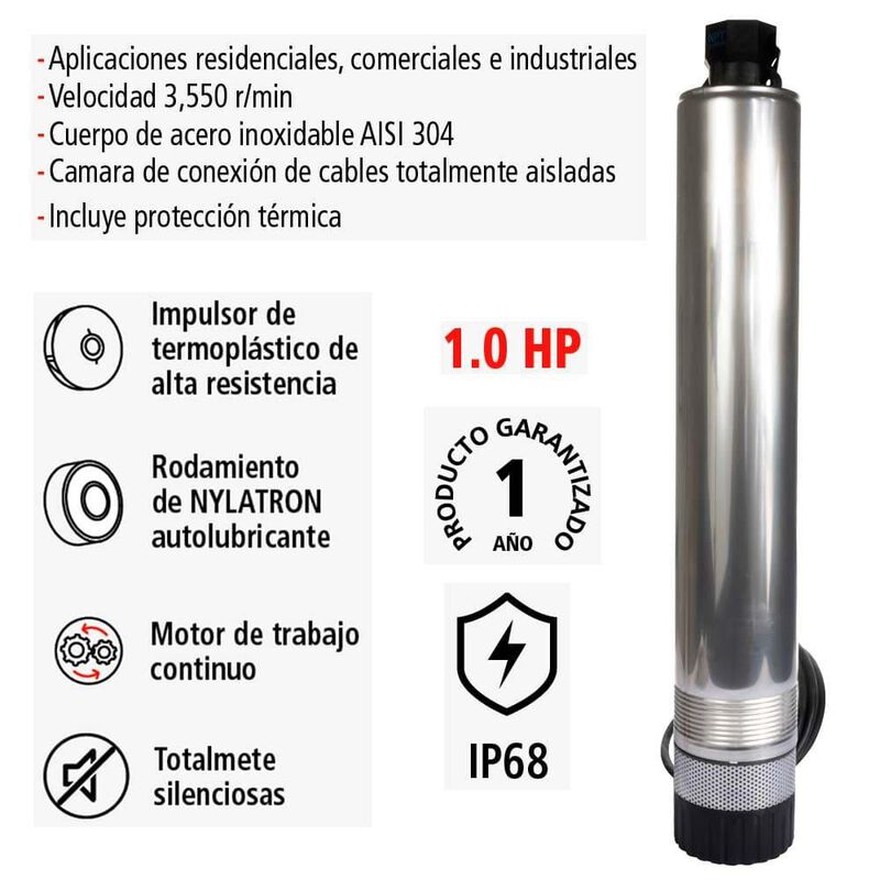 Bomba Hidr&aacute;ulica IUSA, Tipo Bala, Dominator, 1.... image number null