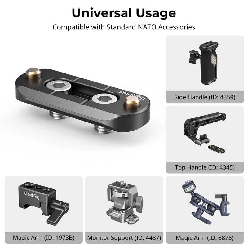 Nato Rail Smallrig Mini Anti-off, Cierre R&aacute;pido... image number null